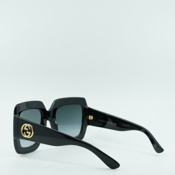 FINAL PRICE NEW GUCCI GG0053SN 001 SQUARE BLACK GREY GRADIENT SUNGLASSES - Picture 6 of 12